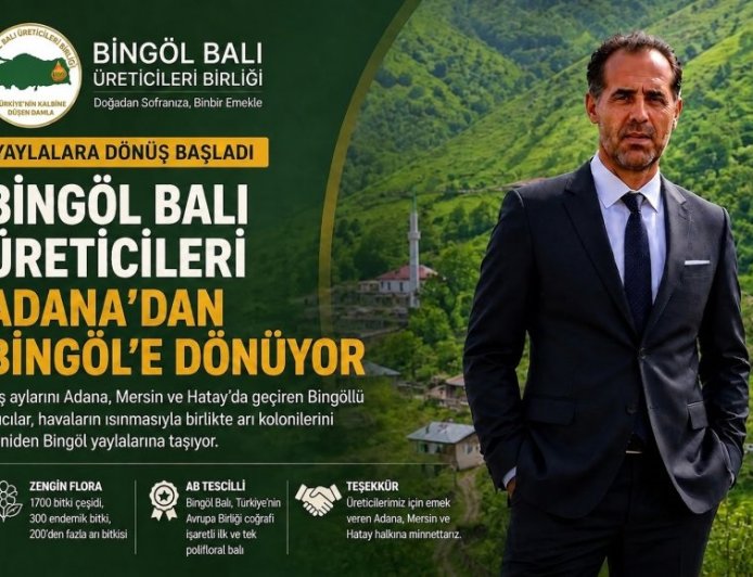 Bingöl Balı Üreticileri Yaylalara Dönüş Yolunda